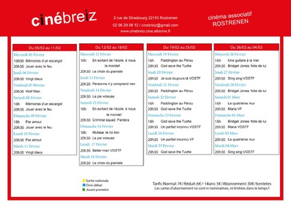 Cinébreiz | Programme de Février