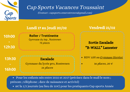 Cap Sports Vacances d&#039;Hiver